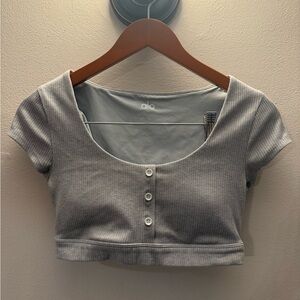 Alo Yoga Blissful Henley Bra Top small matching bottoms on my page